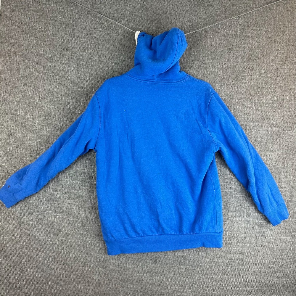 Tommy‎ Hilfiger Hoodie Blue Fleece Lined Full Zip Logo Men's XL
